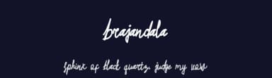 Brajandala by Mozyen Studio — Script Handwritten Font — thumbnail 2