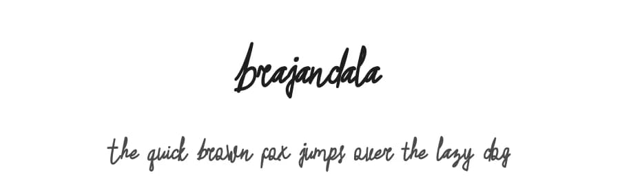 Brajandala by Mozyen Studio — Script Handwritten Font
