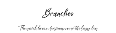 Branches by Kong Font — Script Handwritten Font — thumbnail 1