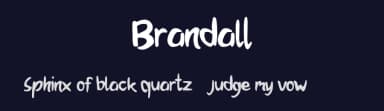 Brandall by Afif Rosadi — Script Handwritten Font — thumbnail 2