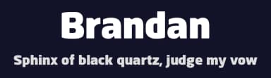 Brandan by andfonts — Sans Serif Font — thumbnail 2