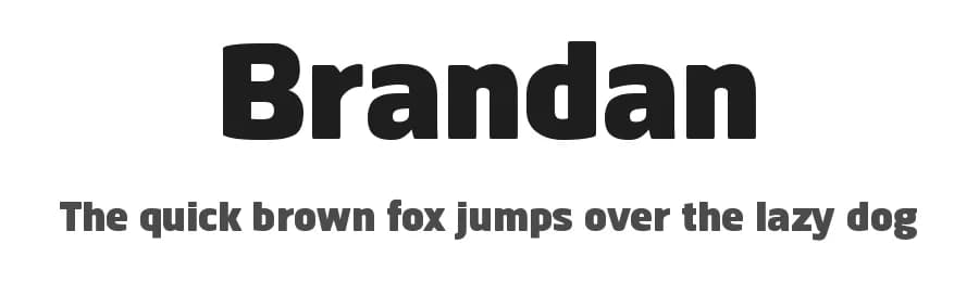 Brandan by andfonts — Sans Serif Font — preview 1