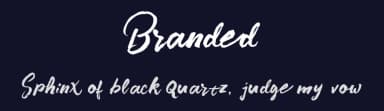 Branded by Unicode Studio — Script Handwritten Font — thumbnail 2