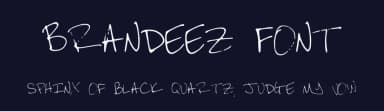 Brandeez Font by Brandi Stansbury — Script Handwritten Font — thumbnail 2