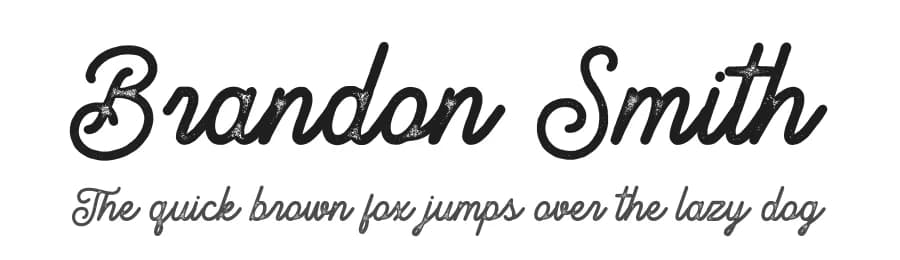 Brandon Smith by Pen Culture — Script Handwritten Font