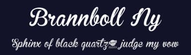 Brannboll Ny by Måns Grebäck — Script Handwritten Font — thumbnail 2