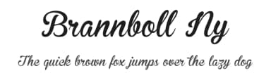 Brannboll Ny by Måns Grebäck — Script Handwritten Font — thumbnail 1