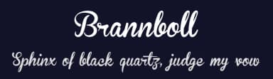Brannboll by Måns Grebäck — Script Handwritten Font — thumbnail 2
