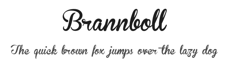 Brannboll by Måns Grebäck — Script Handwritten Font