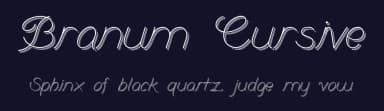 Branum Cursive by Ben Branum — Script Handwritten Font — thumbnail 2