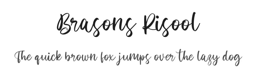 Brasons Risool by Maulana Creative — Script Handwritten Font