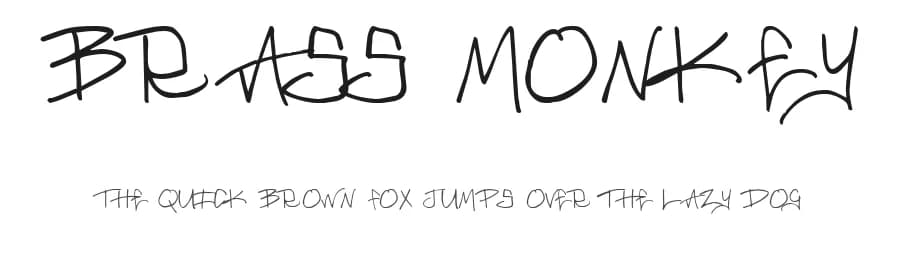 Brass Monkey by Nerdboy — Script Handwritten Font