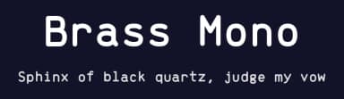 Brass Mono by Peter Fonseca — Sans Serif Font — thumbnail 2