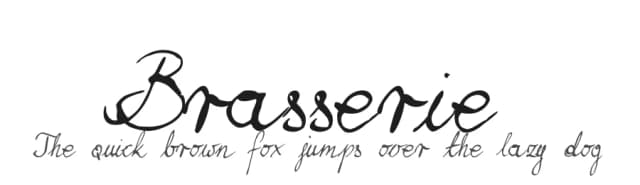 Brasserie by Aga Silva — Script Handwritten Font