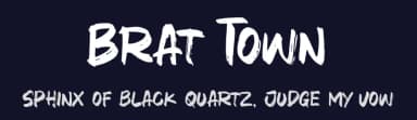 Brat Town by Khurasan — Script Handwritten Font — thumbnail 2
