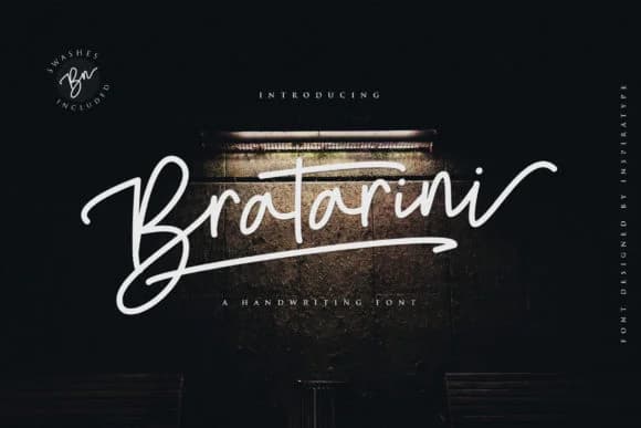 Bratarini Font by InspiraType — Script Handwritten Font
