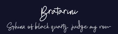Bratarini by InspiraType — Script Handwritten Font — thumbnail 2