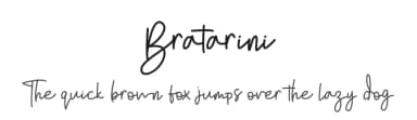 Bratarini by InspiraType — Script Handwritten Font — thumbnail 1
