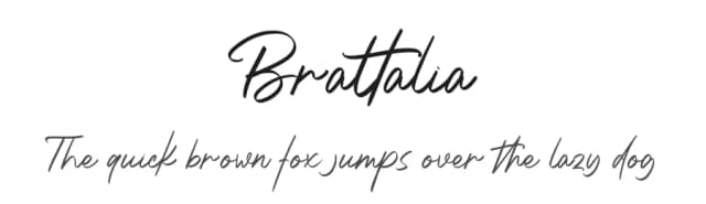 Brattalia by Typefar — Script Handwritten Font