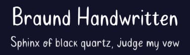 Braund Handwritten by Chriss Braund — Script Handwritten Font — thumbnail 2