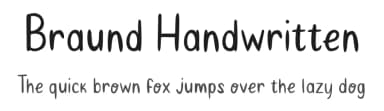 Braund Handwritten by Chriss Braund — Script Handwritten Font — thumbnail 1