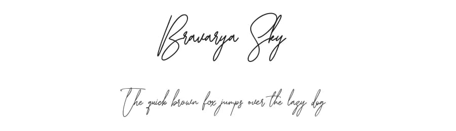 Bravarya Sky by Maulana Creative — Script Handwritten Font