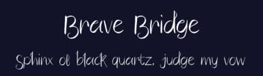 Brave Bridge by Creassion Studio — Script Handwritten Font — thumbnail 2
