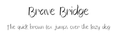 Brave Bridge by Creassion Studio — Script Handwritten Font — thumbnail 1