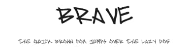 Brave by Ernesto Urias Espinoza — Script Handwritten Font — thumbnail 1