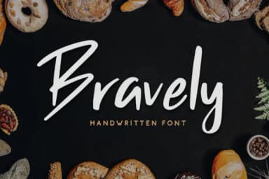 Bravely Font by craftsupplyco — Script Handwritten Font — thumbnail 1