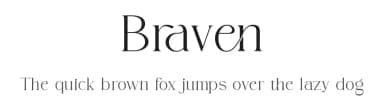 Braven by ToniStudio — Serif Font — thumbnail 1