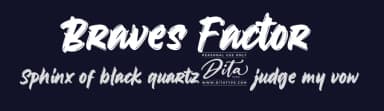 Braves Factor by Ditatype — Script Handwritten Font — thumbnail 2