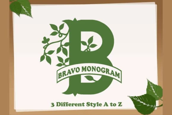 Bravo Monogram Font by Amanda_Design — Script Handwritten Font