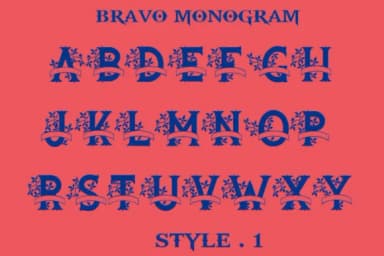 Bravo Monogram Font by Amanda_Design — Script Handwritten Font — thumbnail 3