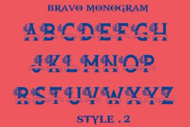 Bravo Monogram Font by Amanda_Design — Script Handwritten Font — thumbnail 4