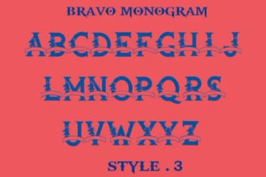 Bravo Monogram Font by Amanda_Design — Script Handwritten Font — thumbnail 5