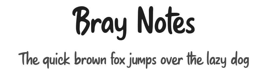 Bray Notes by Brithos Type — Script Handwritten Font