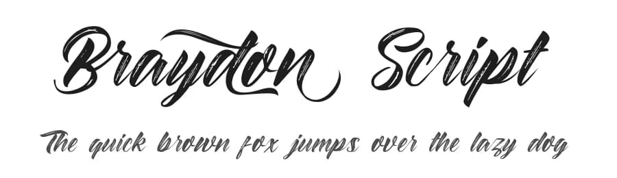 Braydon Script by Debut Studio — Script Handwritten Font