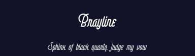 Brayline by surotype — Script Handwritten Font — thumbnail 2