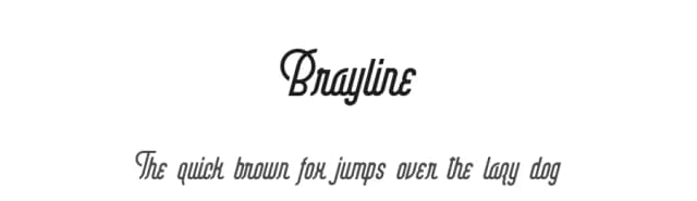Brayline by surotype — Script Handwritten Font