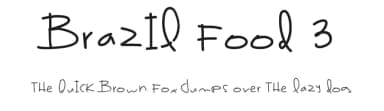 Brazil Food 3 by Des Gomez — Script Handwritten Font — thumbnail 1