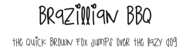 Brazillian Bbq by Des Gomez — Script Handwritten Font — thumbnail 1