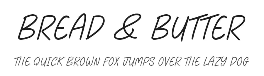 Bread & Butter by JSH creates — Script Handwritten Font