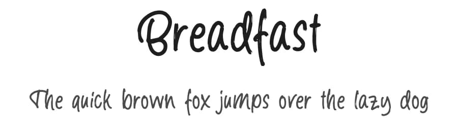 Breadfast by Letterhend Studio — Script Handwritten Font