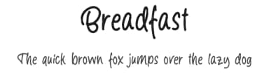 Breadfast by Letterhend Studio — Script Handwritten Font — thumbnail 1