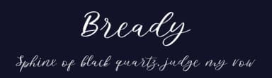 Bready by Wildan Type — Script Handwritten Font — thumbnail 2