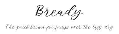 Bready by Wildan Type — Script Handwritten Font — thumbnail 1