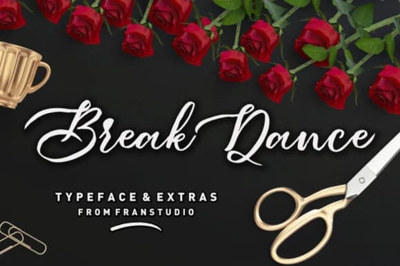Break Dance Font by Franstudio — Script Handwritten Font