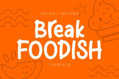 Break Foodish Font by Adyfo (7NTypes) — Script Handwritten Font — thumbnail 1