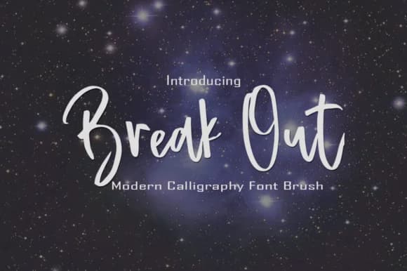 Break out Font by faisal_Alfaraby — Script Handwritten Font